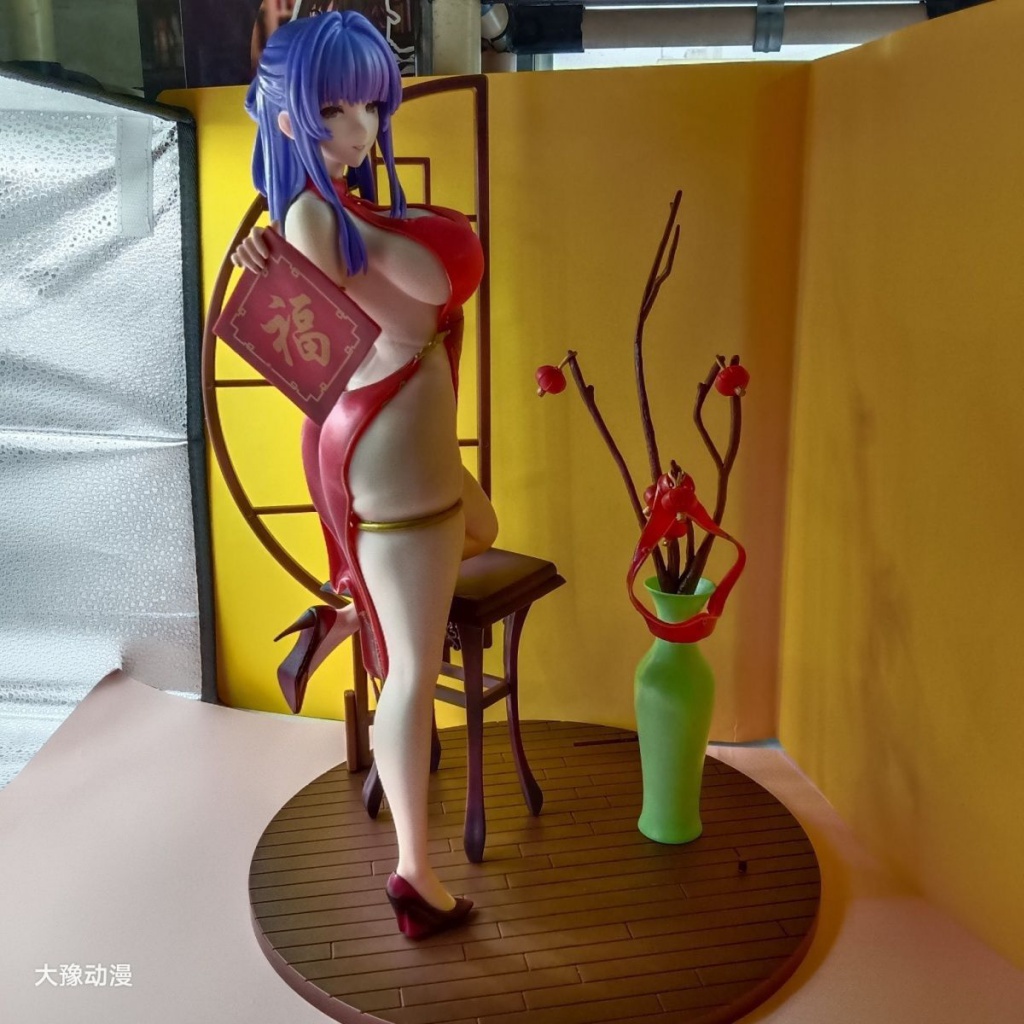 Mô Hình Nhân Vật Cô Gái Mặc Sườn Xám Dễ Thương Chất Lượng Cao