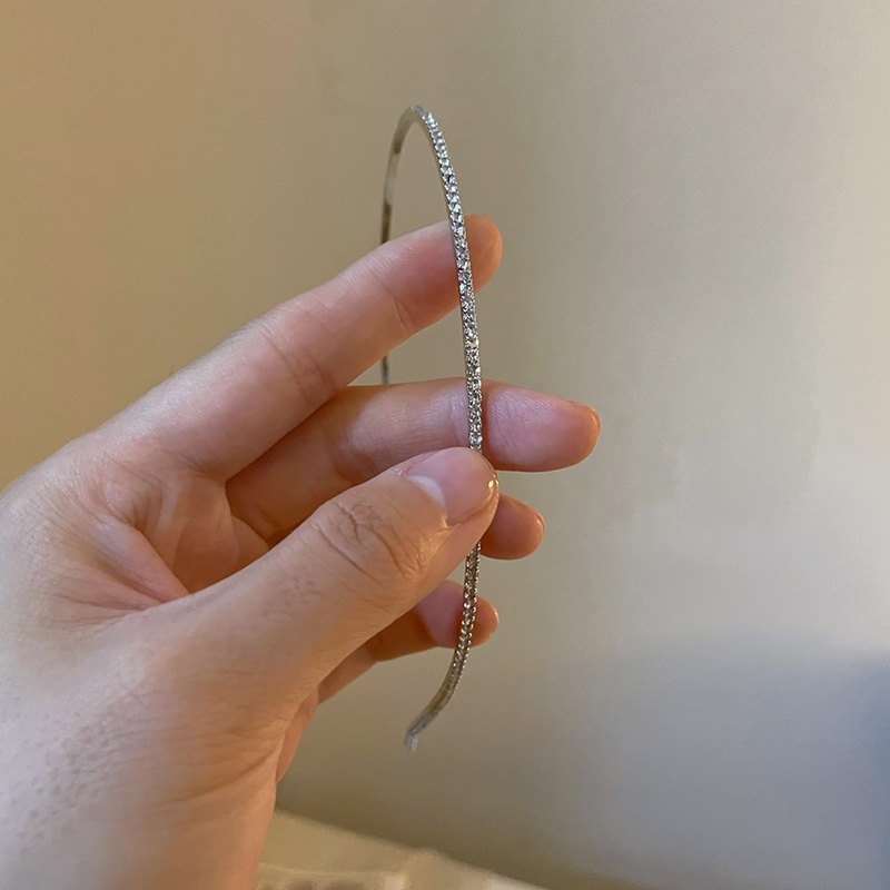 Băng Đô Đính Đá Thiết Kế Đơn Giản Thanh Lịch Thời Trang Nhật Hàn