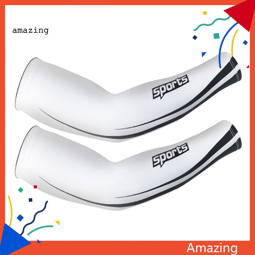 1 Đôi Găng Cánh Tay Co Giãn Mềm Mại Chống Tia UV Bảo Vệ Cho Unisex