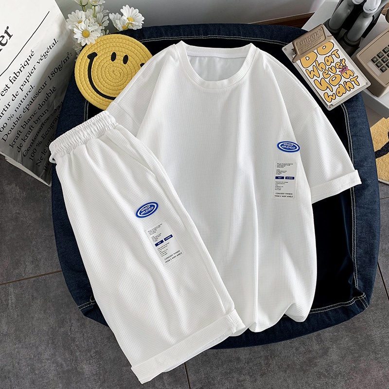 Set Áo Thun Ngắn Tay Và Quần Short Thể Thao Thời Trang Mùa Hè Cho Nam