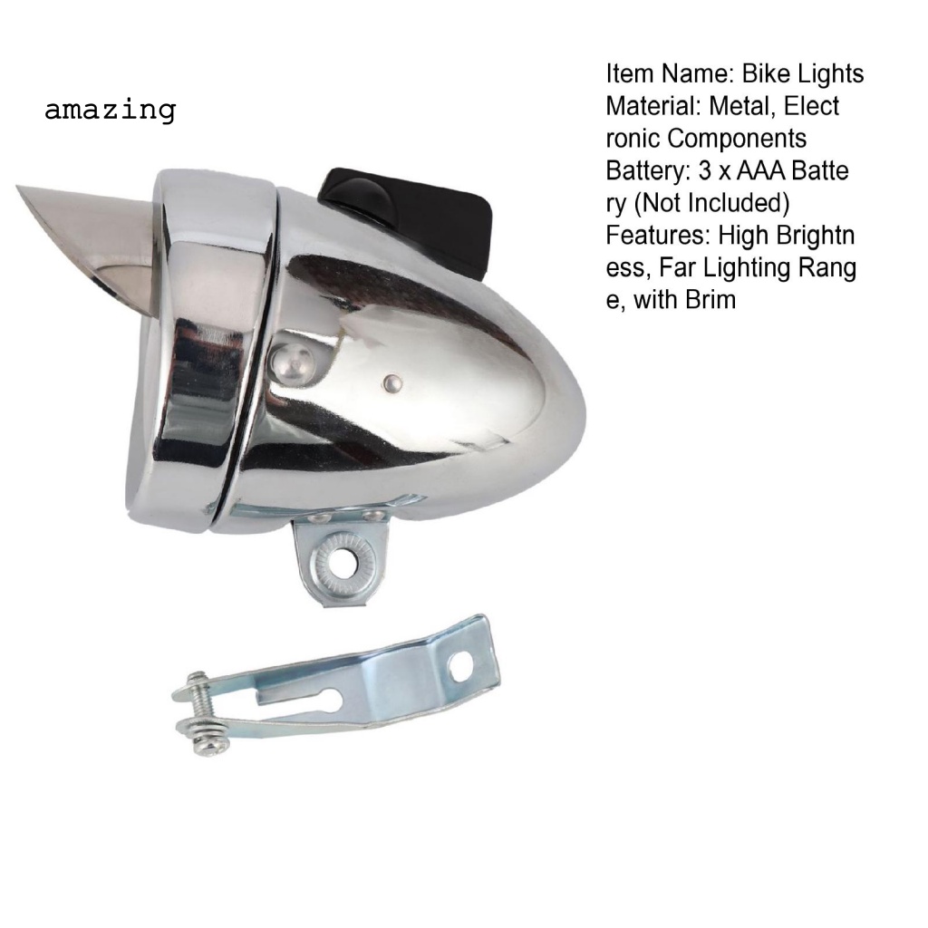 Đèn Pha Vỏ Kim Loại Độ Sáng Cao Chống Mòn Cho Xe Đạp