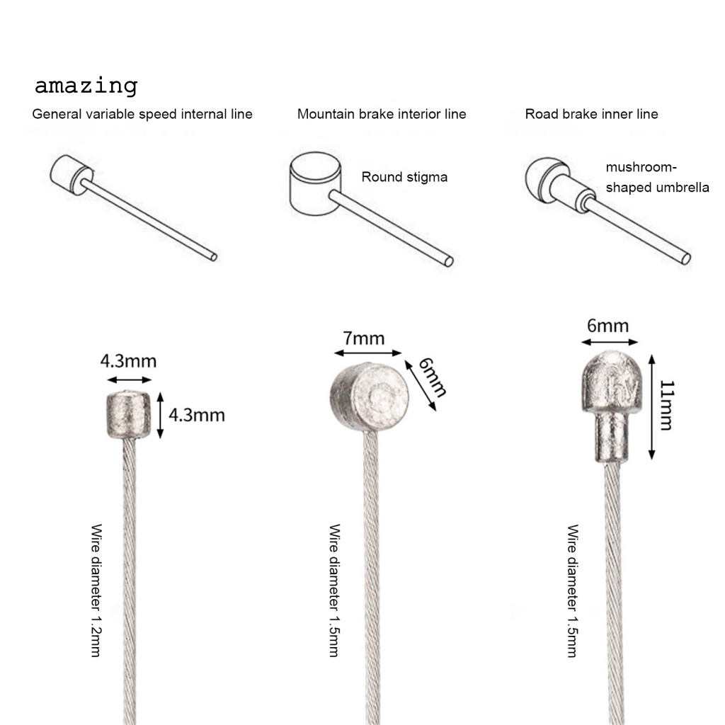 1 Bộ Dây Derailleur Line Chống Rỉ Chịu Nhiệt Cho Xe Đạp