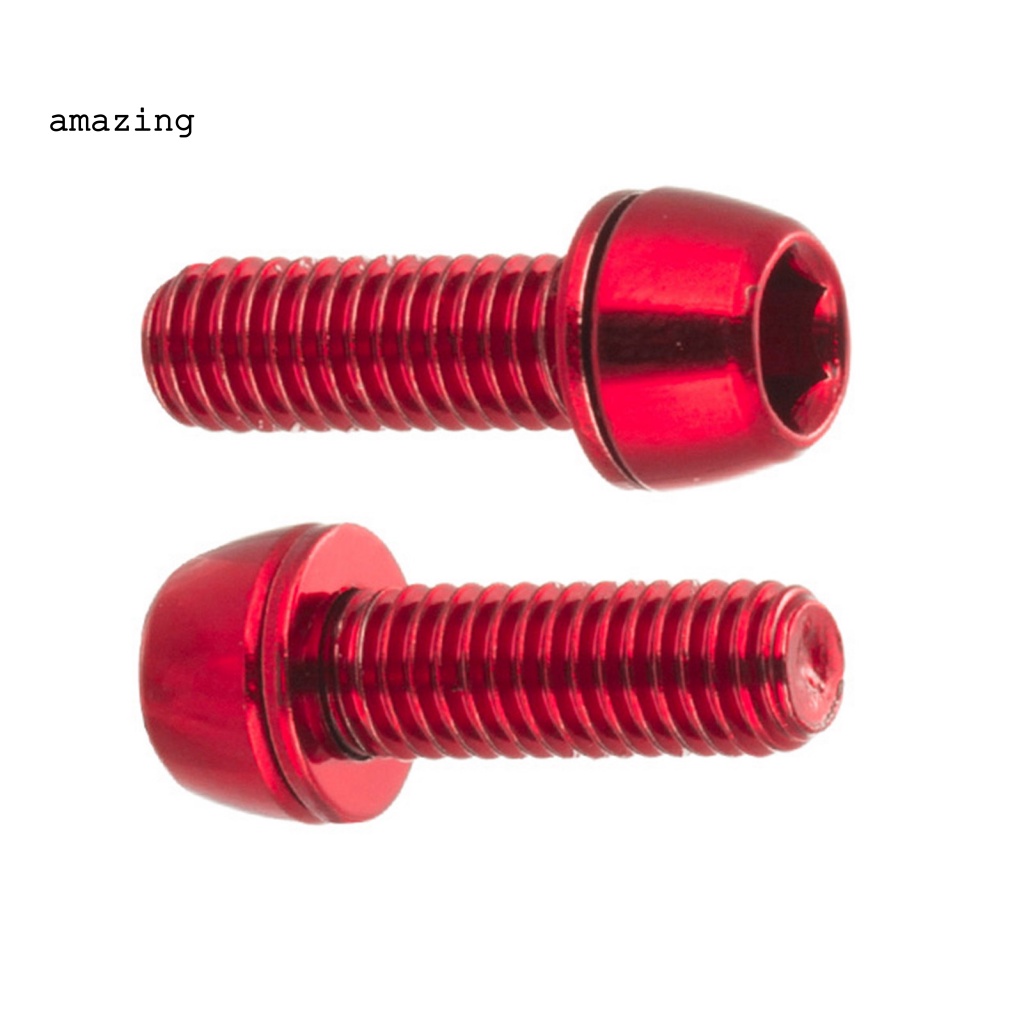 Set 2 Ốc Vít Cố Định Phanh Xe Đạp Bằng Hợp Kim CNC