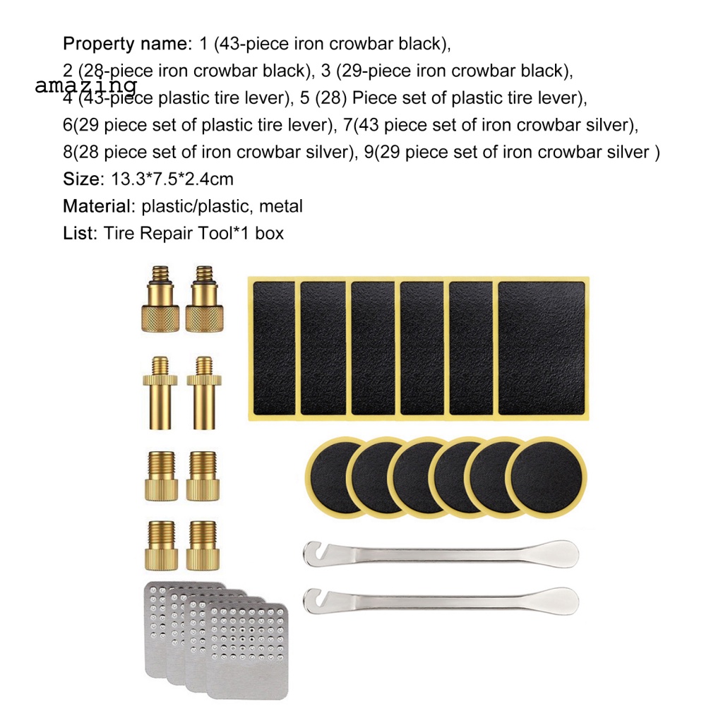 1 Bộ Dụng Cụ Sửa Chữa Lốp Xe Đạp Không Keo