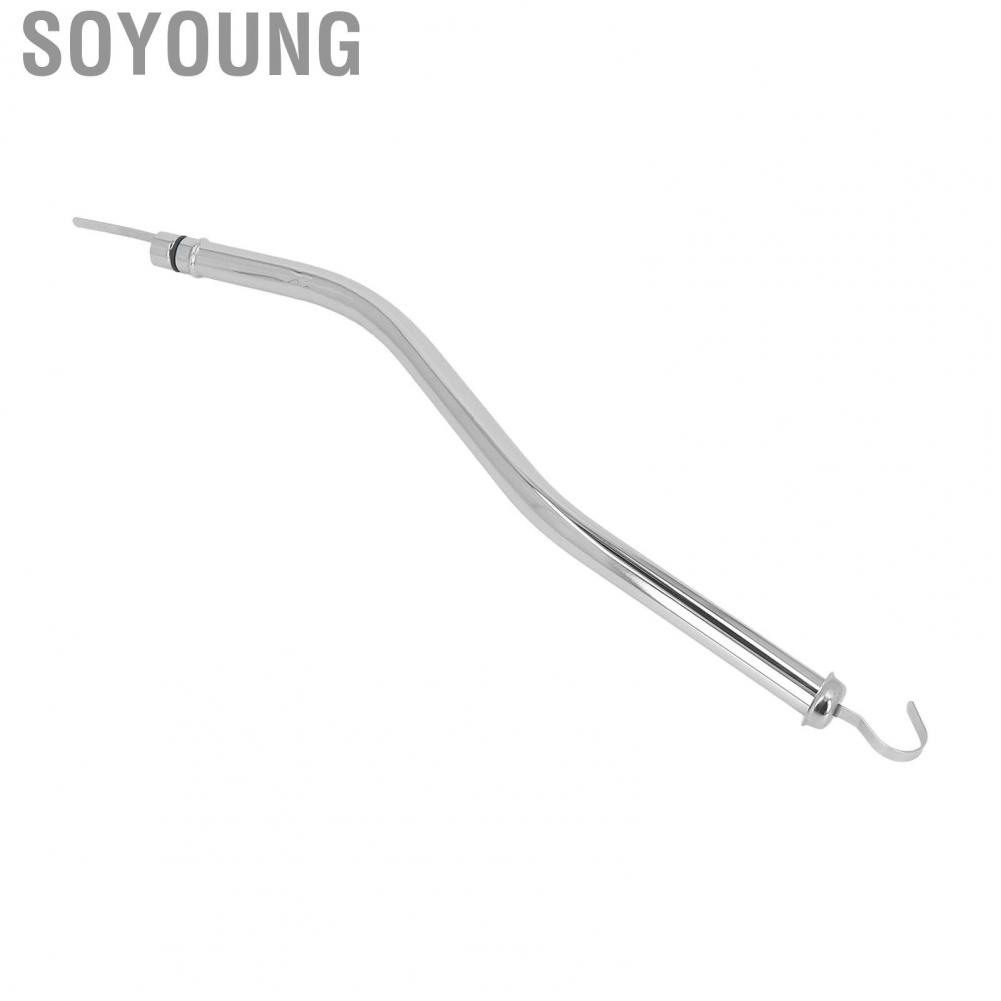 Soyoung Transmission Dipstick Tube Reliable 18‑3/4 Inch Stainless Steel Engine Oil Dipstick Tube Accurate Rustproof High Hardness