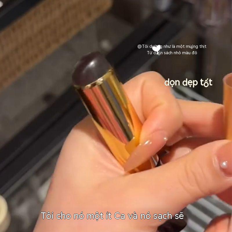 Bàn chải silicon đầu tròn Bàn chải môi cầm tay Bàn chải tàng hình son dưỡng môi