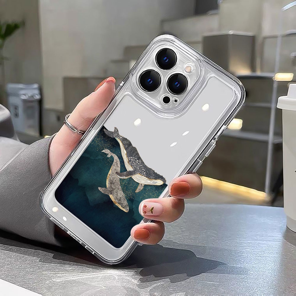 Ốp Điện Thoại Hình Cá Voi Cho iphone 14 pro max 11 12 13 x xr xs 7 8 plus se 2022