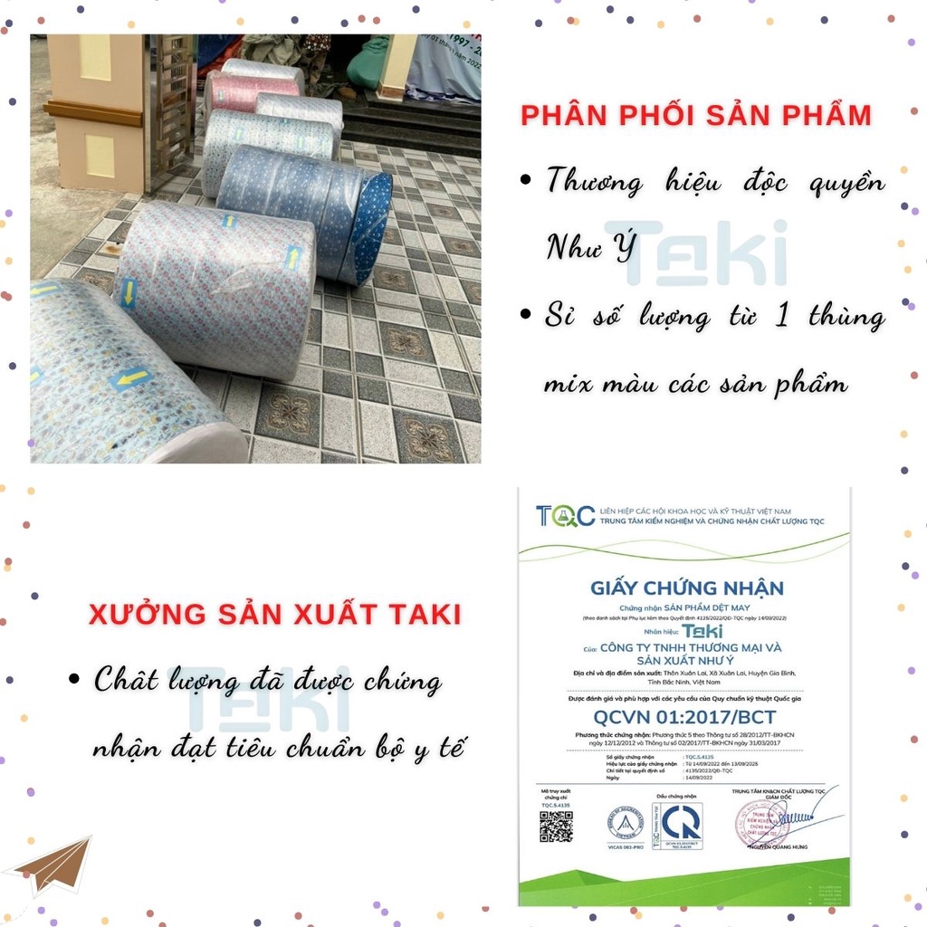 Khẩu trang y tế gấu cute TAKI hoạt tiết in hình họa tiết đáng yêu, vải lụa cao cấp xưởng phân phối