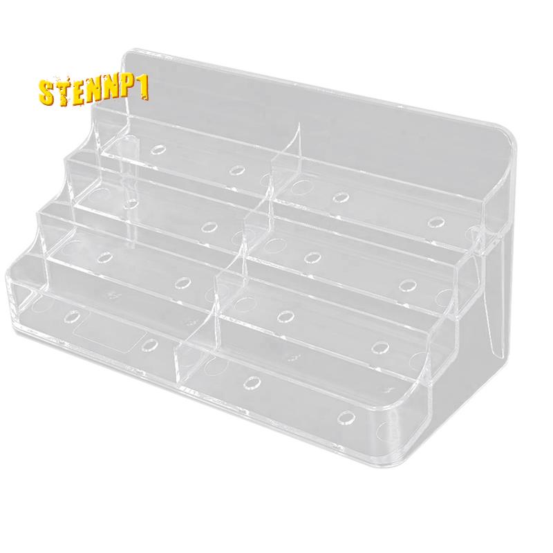 Giá Đỡ Danh Thiếp 8 Ngăn Để Bàn Bằng Acrylic Phong Cách Doanh Nhân Sang Trọng