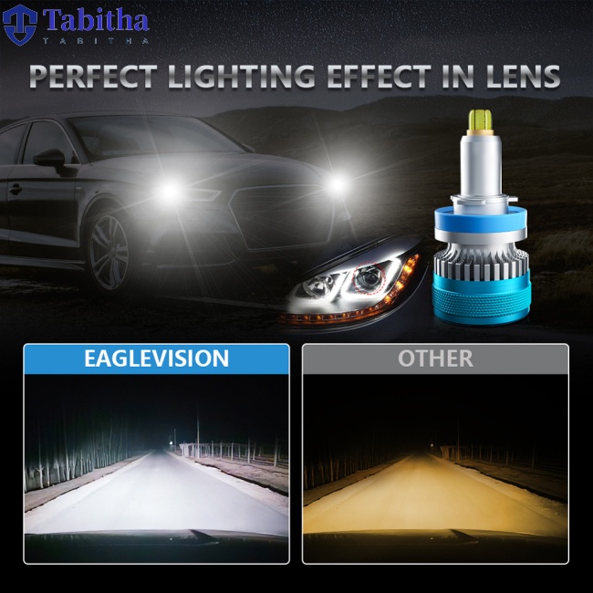 1 Cặp Bóng Đèn Pha Led V11 100w 6000k 32000lm Ip68 Chống Nước Cho Xe Hơi