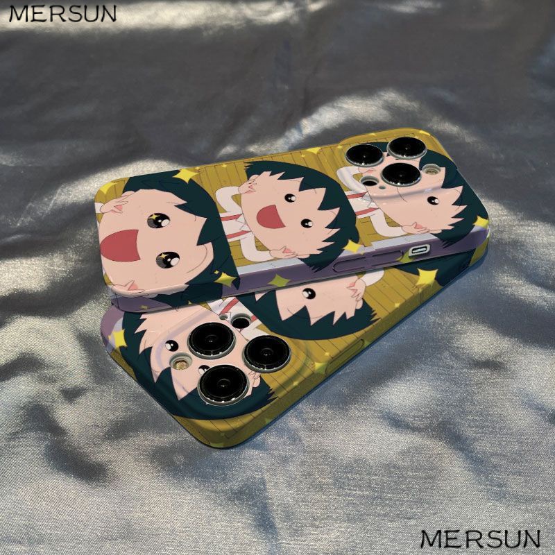 Ốp Điện Thoại Cứng Họa Tiết Hoạt Hình Maruko Dễ Thương Cho Iphone 14 xsmax / 8 xr 7iPhone13pro 5MWH