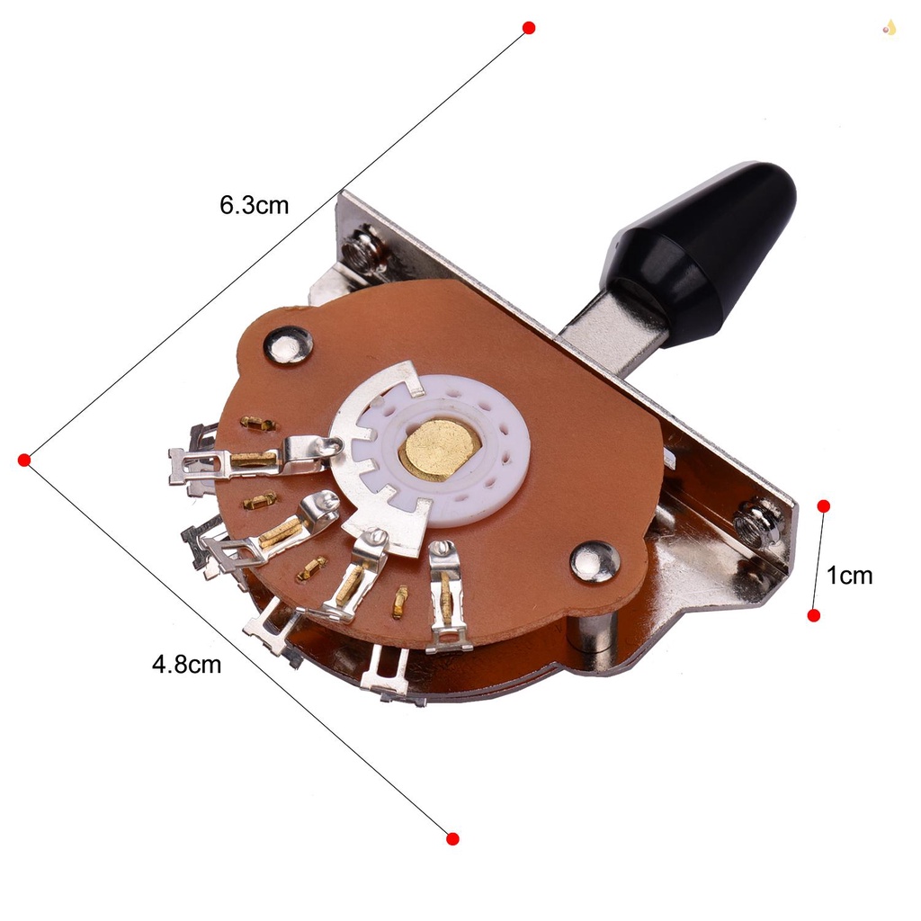Công Tắc Pickup 5 Chiều Thay Thế Kèm Ốc Vít Cho Đàn Guitar Điện