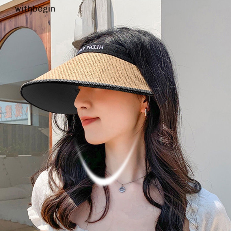 1 Nón Cối Rộng Vành Chống Tia UV Thời Trang Đi Biển Mùa Hè Mới Cho Nữ