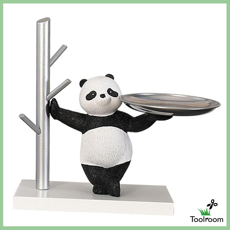 Giá Đỡ Trưng Bày Tượng Gấu Trúc Bằng Nhựa Resin Kèm Móc