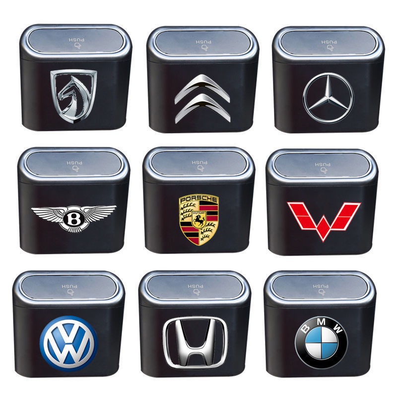 Thùng Rác Mini Có logo Xe Hơi Tiện Dụng