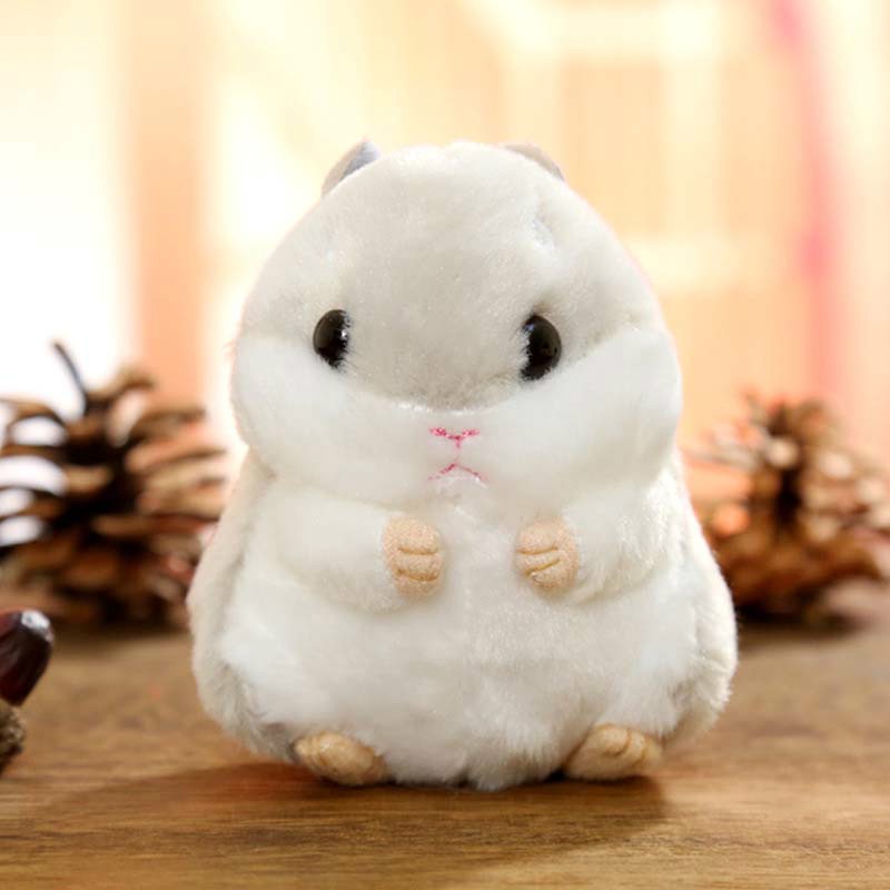 Móc Khóa Chuột Hamster Lông Giả 3 Màu Dễ Thương