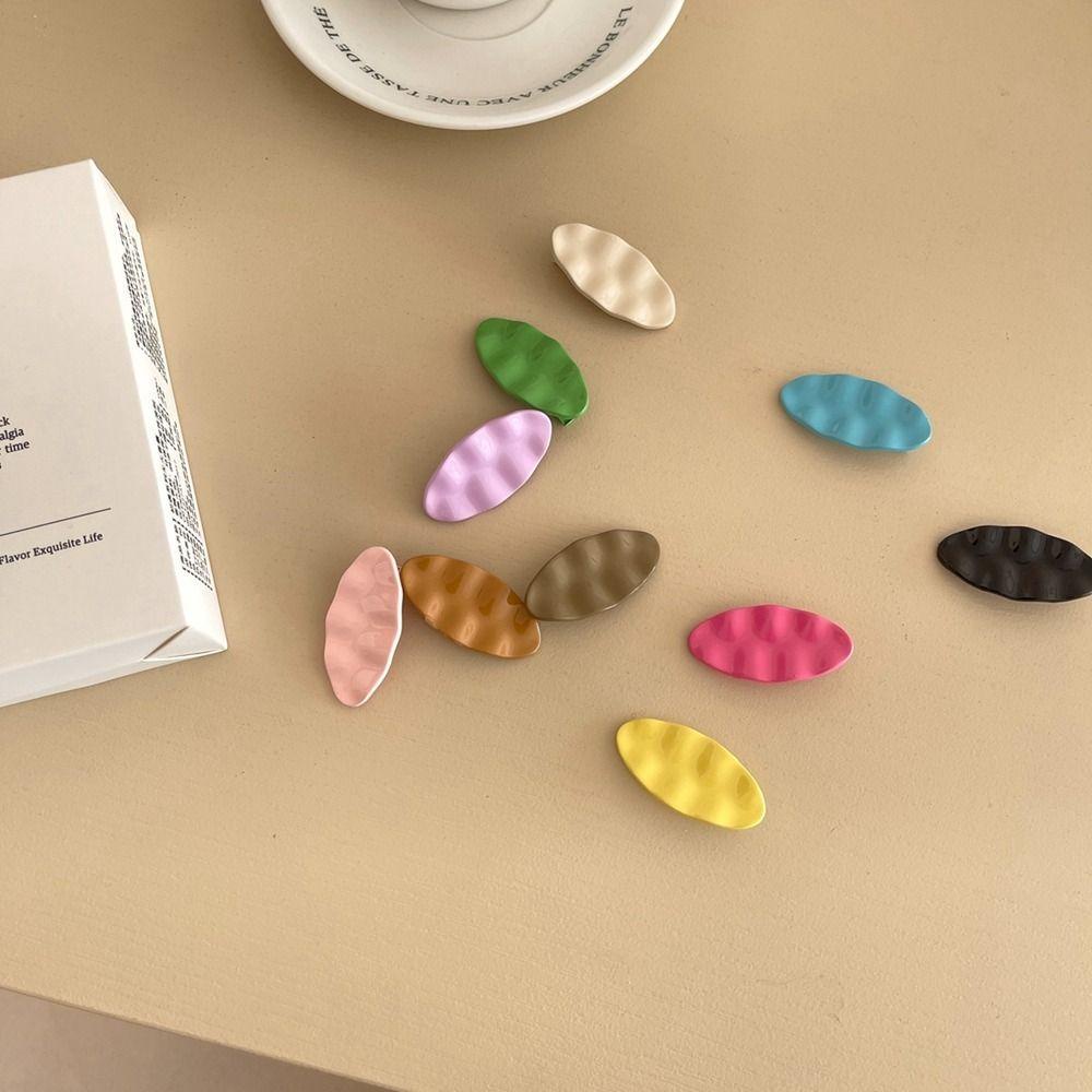 Kẹp Tóc Mỏ Vịt Bằng Kim Loại Màu Kẹo Ngọt Y2K Dễ Thương