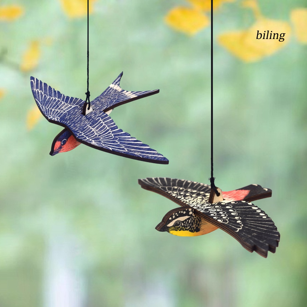 Phụ Kiện Treo Tường Bằng Gỗ Hình Chim Độc Đáo Trang Trí Nhà Cửa