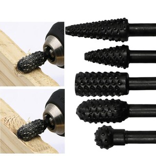 Bộ 5 Mũi Phay Mài Khắc Làm Gỗ Lũa Đa Năng