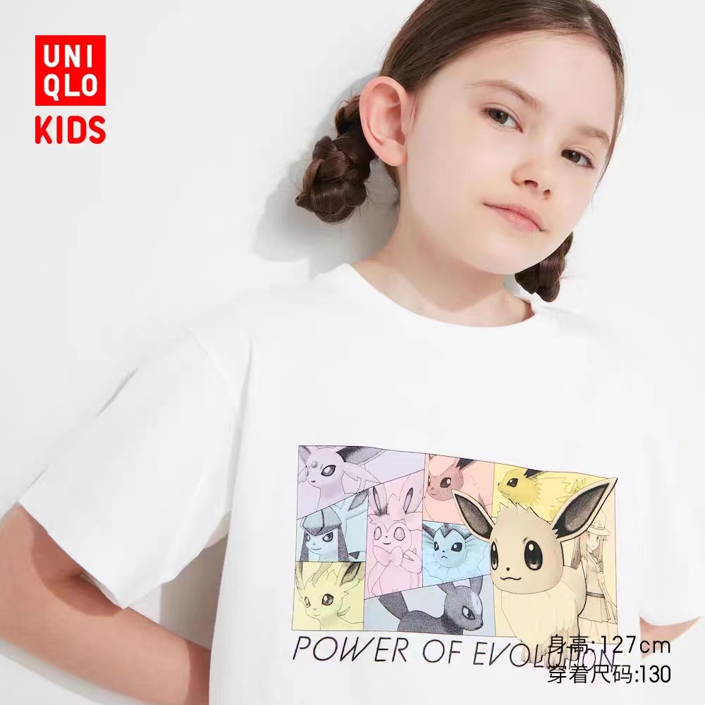 Uniqlo Áo Thun Ngắn Tay In Hình Pokemon Ngộ Nghĩnh Cho Bé 455236