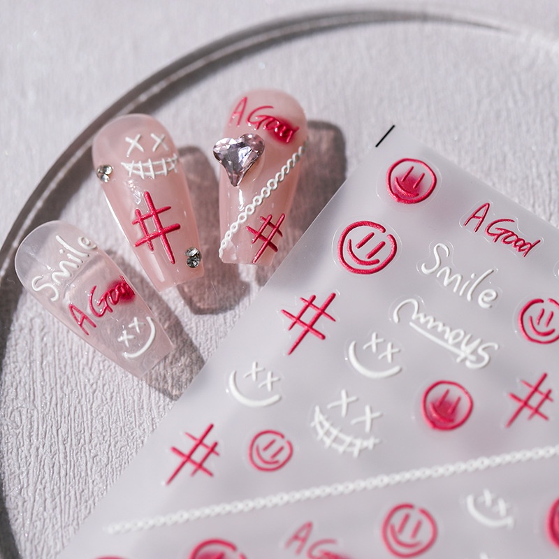 Miếng Dán Trang Trí Móng Tay Họa Tiết Hoạt Hình 5d Dễ Thương Cho Bé ts-2611