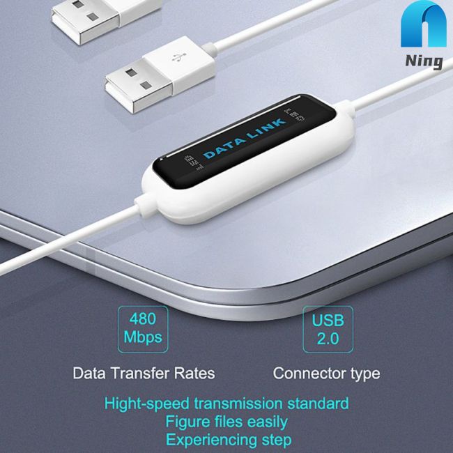 Dây Cáp Truyền Dữ Liệu Usb Pc Sang Pc chia Sẻ Mạng Trực Tiếp Có Đèn Led Cho Dual