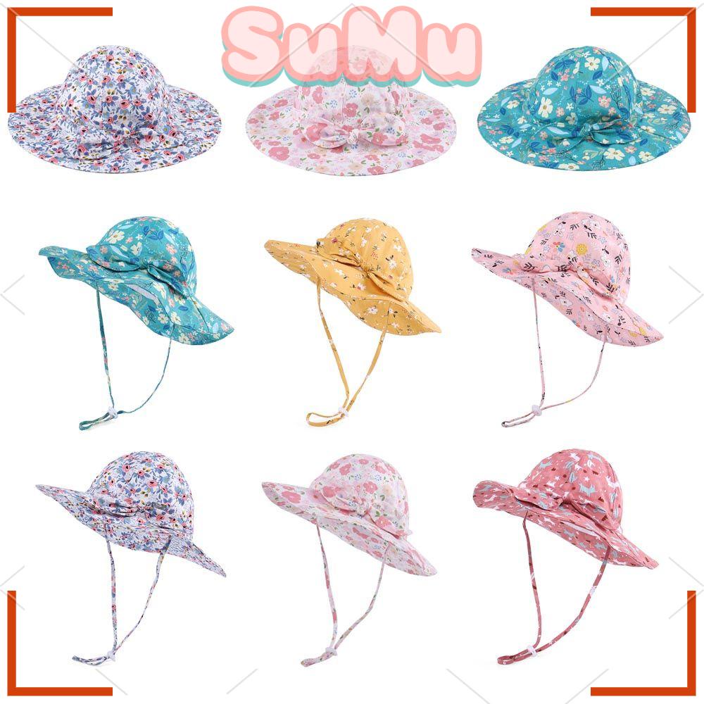 Nón Tai Bèo Rộng Vành Chống Tia UV Thời Trang Đi Biển Cho Bé Gái