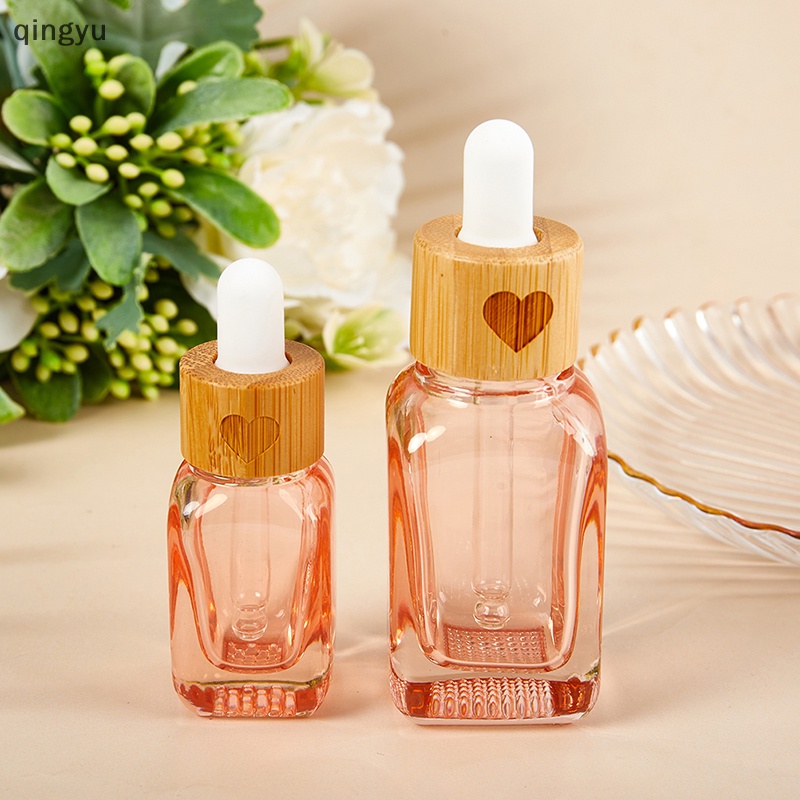 Bình Thủy Tinh Nhỏ Giọt 10 / 35Ml Có Nắp Bằng Gỗ Tre