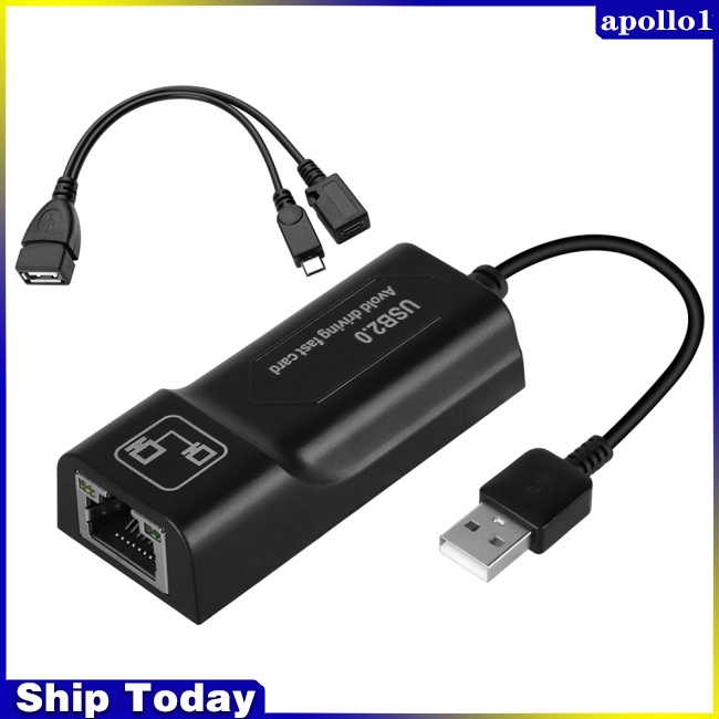 Bộ Chuyển Đổi Kết Nối Mạng Lan Ethernet Tự Động Tương Thích Với Amazon Fire Tv 3 / Stick Gen 2 / 2
