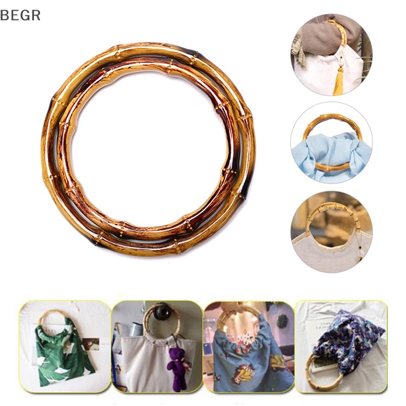 Tay Cầm Bằng Tre Hình Tròn Để Trang Trí Túi Xách DIY Tiện Dụng 
 Vn vn vn