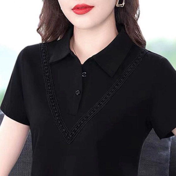 Áo Thun polo Tay Ngắn Màu Trơn Size Lớn Phong Cách Mới