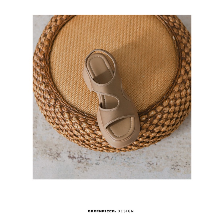 Giày Sandal Đế Xuồng Dày 6CM Thời Trang Cho Nữ