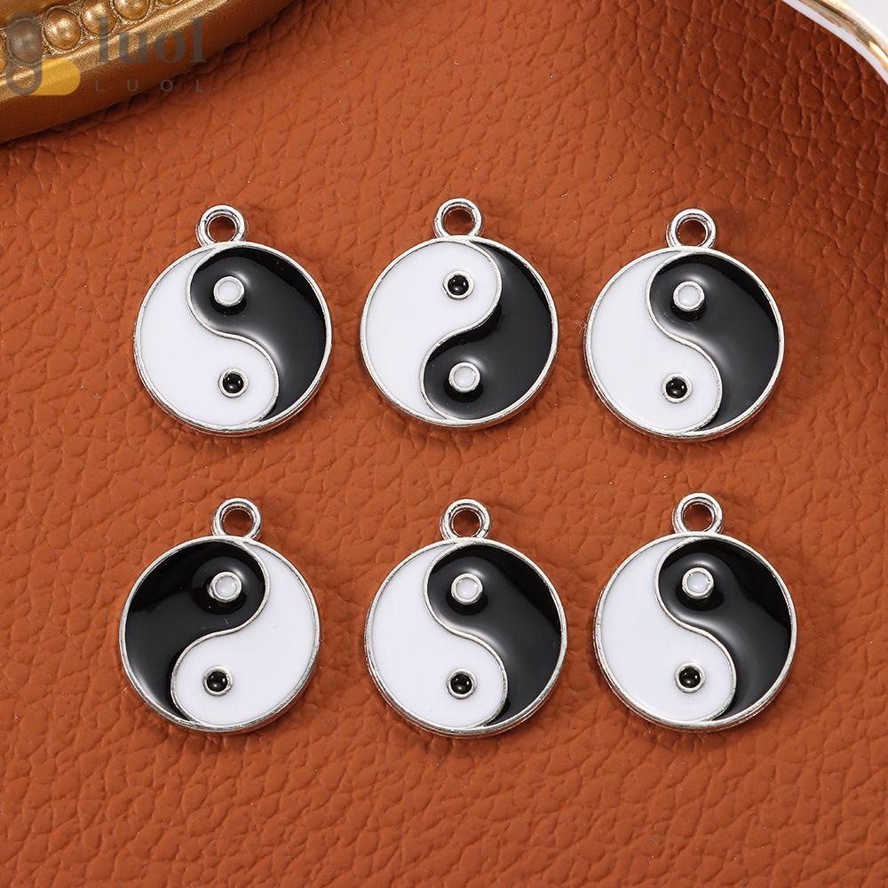 Mặt Vòng cổ Âm Dương Trắng Đen