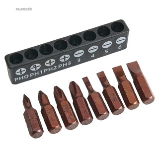 【GRCEKRIN】8 Pcs PH/Torx Star Screwdriver Bits 25mm Hex-Shank Security Magnetic Driver Bit