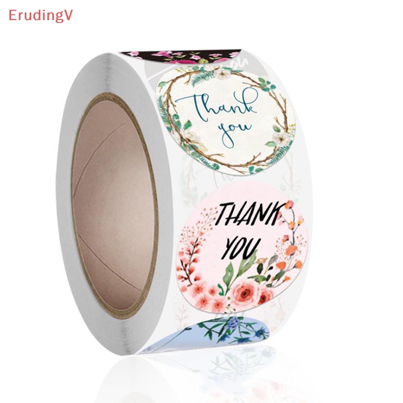 Cuộn 500 Nhãn Dán Thank You 1 Inch Dùng Trang Trí Gói Quà