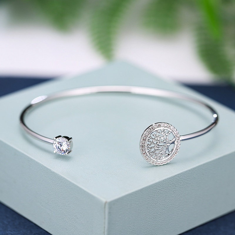 Margot Vòng Tay Đính Đá Zircon Trắng Dễ Thương Có Thể Điều Chỉnh Cho Nữ