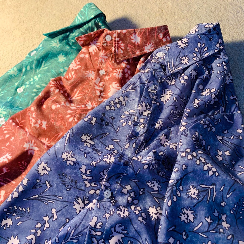 NRVP Áo Sơ Mi Nữ Ngắn Tay In Họa Tiết Độc Đáo Phong Cách Hàn Quốc Mới