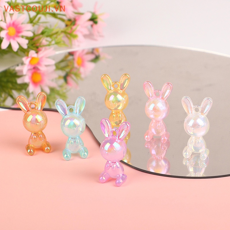 1 Mặt Vòng cổ Hình Thỏ Nhiều Màu Sắc DIY