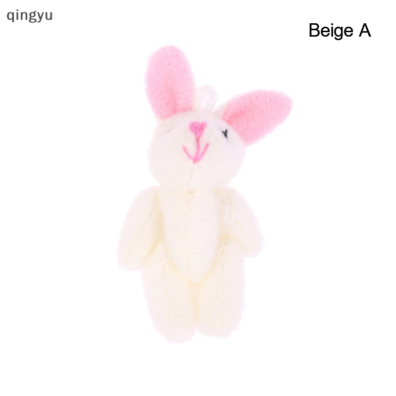 Thỏ Nhồi Bông 4.5CM Mềm Mại Trang Trí Móc Khóa / Ba Lô / Túi Xách / Xe Hơi Trang Trí Nhà Búp Bê