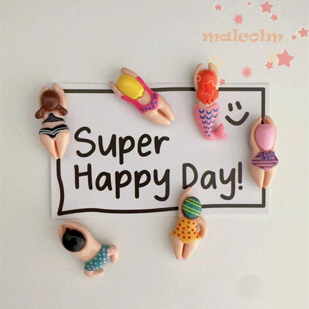 Bộ 5 Miếng Dán Trang Trí Điện Thoại / Tủ Lạnh Họa Tiết Hoạt Hình Dễ Thương