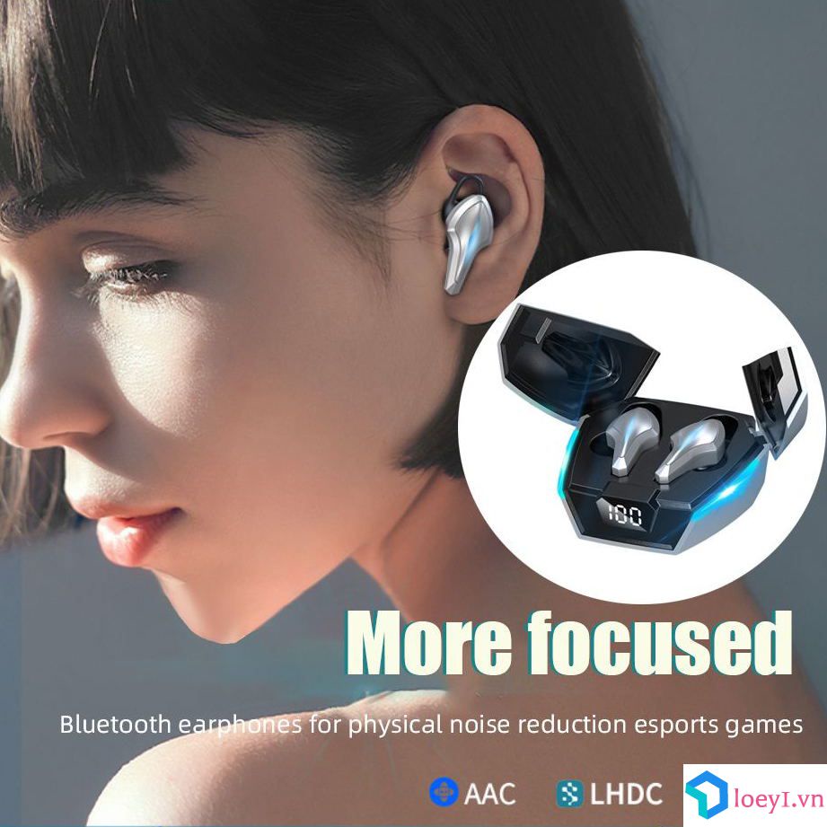 Tai Nghe Không Dây Bluetooth K12 Cho Tất Cả Điện Thoại Di Động, Với Màn Hình Kỹ Thuật Số, Tai Nghe Hifi, Độ Trễ Thấp, Giảm Tiếng Ồn Âm Thanh Nổi Cho Các Trò Chơi Điện Trở Lâu Dài LOEY1