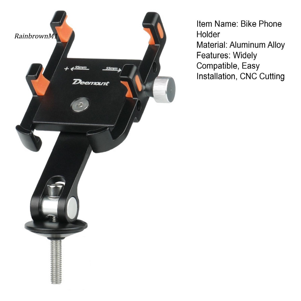 1 Bộ Giá Đỡ Điện Thoại Có Thể Điều Chỉnh Gắn Xe Đạp Tiện Dụng