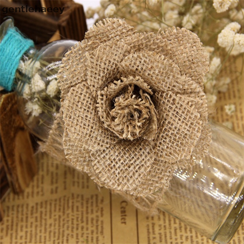 Hoa Hồng Vải Bố Sang Trọng Trang Trí Bàn Tiệc Cưới / Giáng Sinh