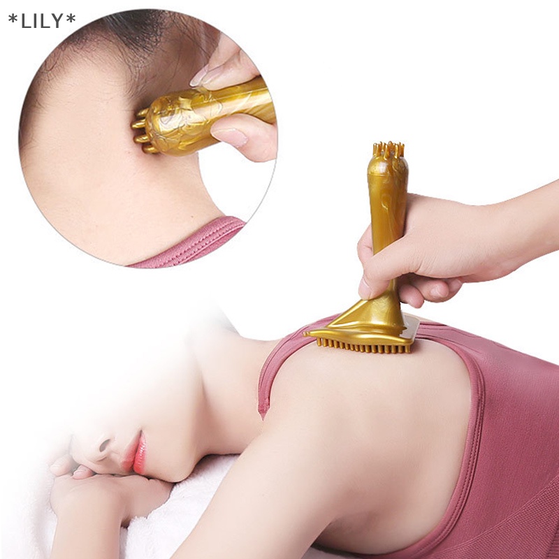 LILY Massage kinh tuyến bàn chải chống cellulite tam giác bàn chải massage cho cơ thể Giảm Béo uuu