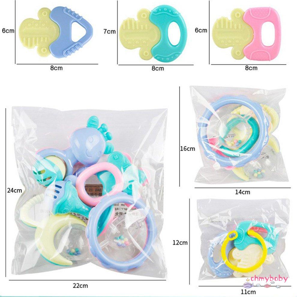 [Sẵn sàng] 4 Miếng Sơ Sinh Đồ Chơi Cho Trẻ Đầu Học Mới Ra Cổ Tay Lục Lạc Nhạc [P/13]
