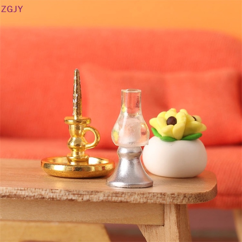 Set 2 Giá Đỡ Mô Hình Candelabra Trang Trí Nhà Búp Bê 1: 12 Mới