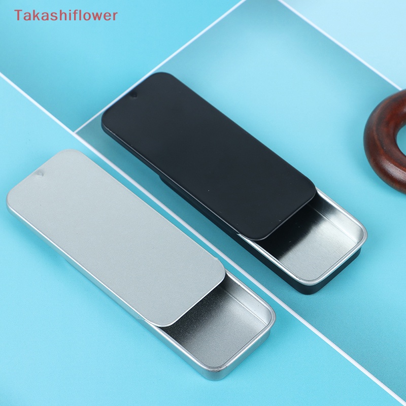 Hộp Thiếc Mini Có Nắp Trượt Dùng Đựng Trang Sức Tiện Lợi