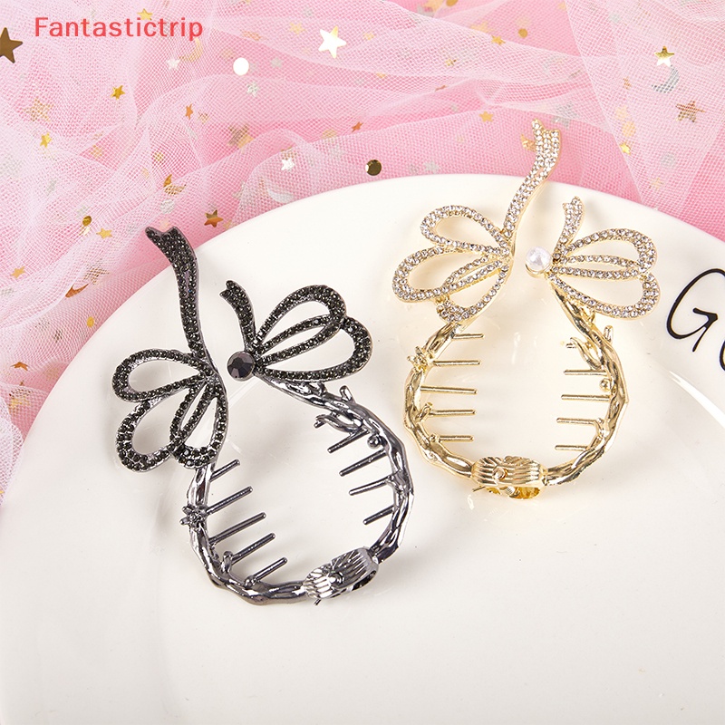 Kẹp Tóc Đính Đá Ngọc Trai Thời Trang Dành Cho Nữ