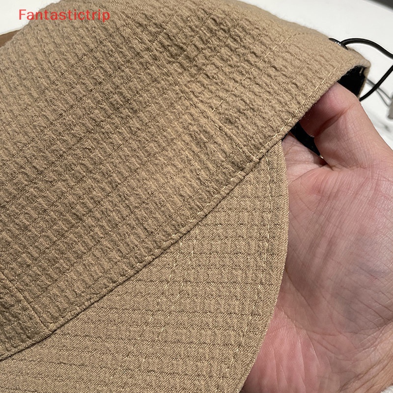 [Fantastictrip] Nón Panama Vành Rộng Chống Nắng Gấp Gọn Điều Chỉnh Được Dành Cho Nữ Đi Biển Ngoài Trời Mới