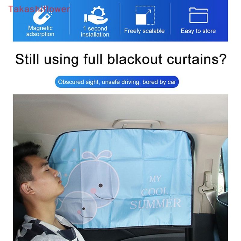 Tấm Phim Dán Cửa Sổ Xe Hơi Từ Tính Chống Tia UV Tiện Dụng